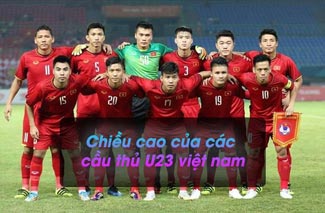“Tiết lộ” Chiều cao của các cầu thủ U23 Việt Nam, ai cao nhất?